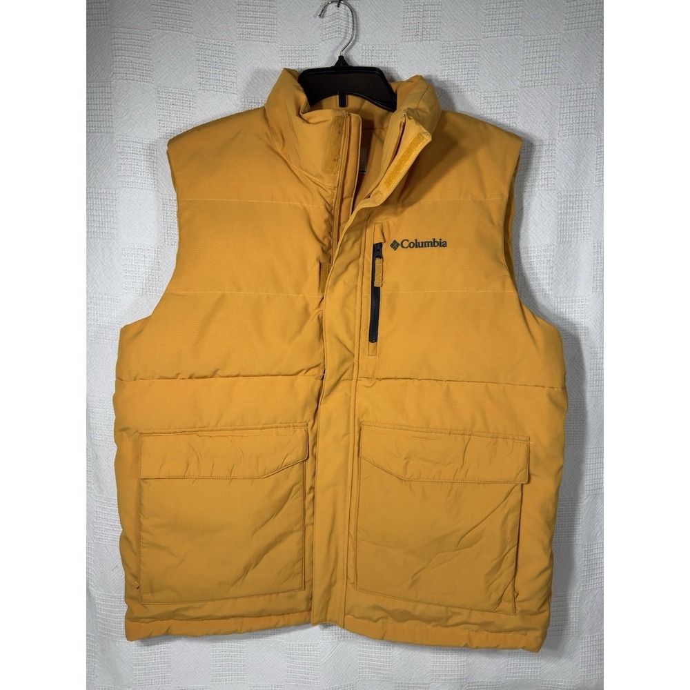 Columbia‎ Peak Fusion Omni Heat Infinity Vest Men's Size Large Yellow